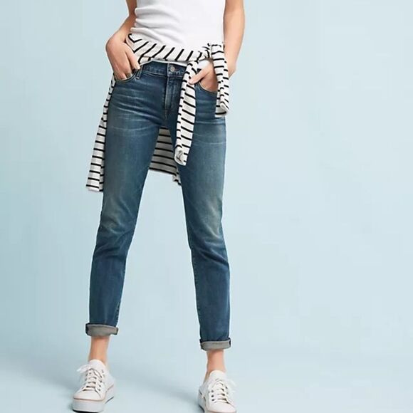 Anthropologies Citizens Of Humanity Arielle Mid Rise Skinny Jeans Sz 26 - Picture 1 of 12
